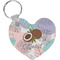 Coconut and Leaves Heart Keychain (Personalized)