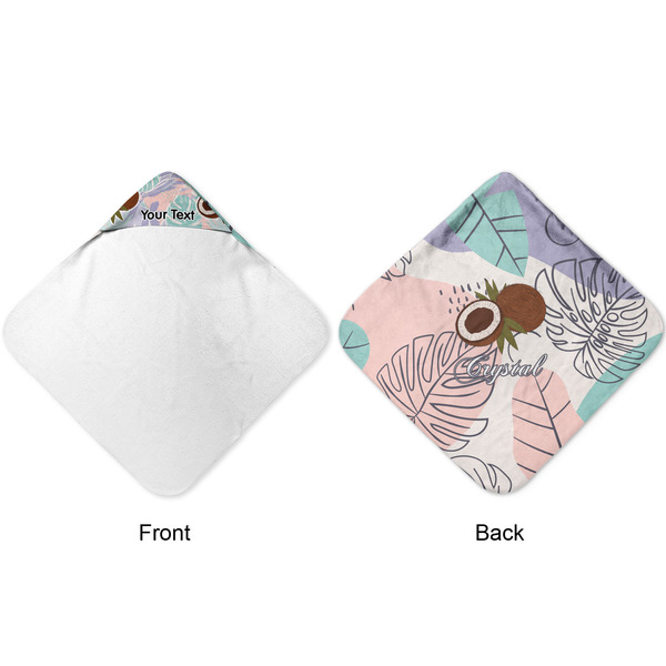 Coconut and Leaves Hooded Baby Towel- Approval