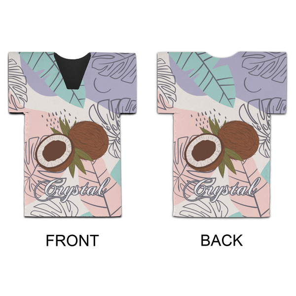 Coconut and Leaves Jersey Bottle Cooler - APPROVAL