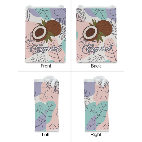 Coconut and Leaves Jewelry Gift Bag - Matte - Approval