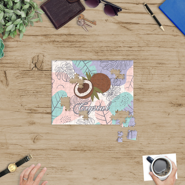 Coconut and Leaves Jigsaw Puzzle 252 Piece - In Context