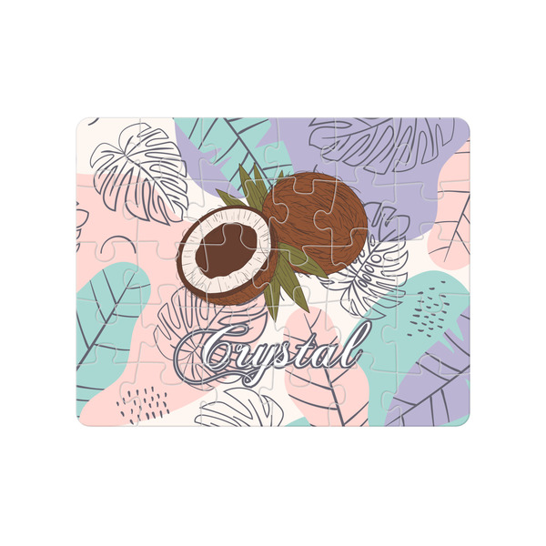 Custom Coconut and Leaves Jigsaw Puzzles (Personalized)