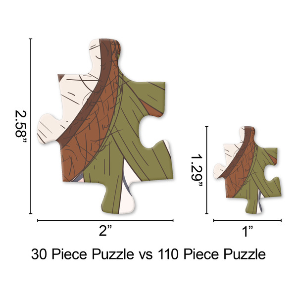 Coconut and Leaves Jigsaw Puzzle - Piece Comparison