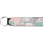 Coconut and Leaves Neoprene Keychain Fob (Personalized)