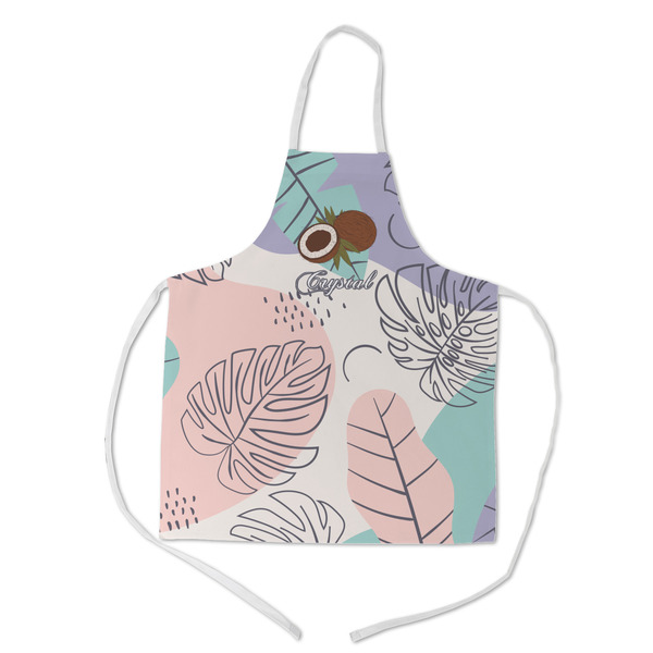 Custom Coconut and Leaves Kid's Apron - Medium (Personalized)