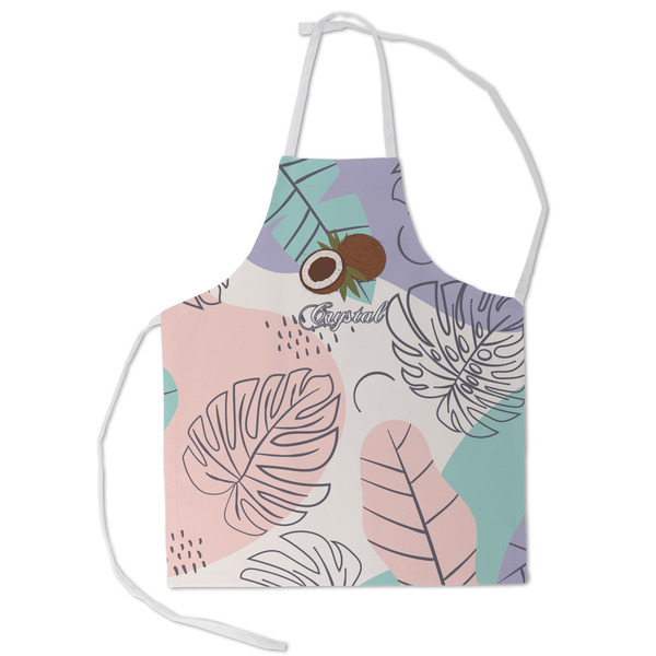 Custom Coconut and Leaves Kid's Apron - Small (Personalized)