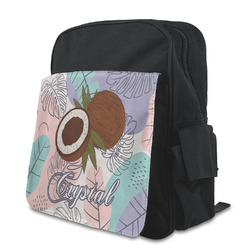 Coconut and Leaves Preschool Backpack (Personalized)