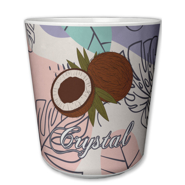 Custom Coconut and Leaves Plastic Tumbler 6oz (Personalized)