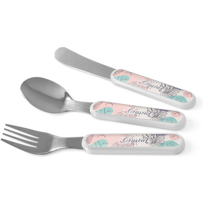Coconut and Leaves Kid's Flatware (Personalized)