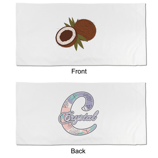 Coconut and Leaves King Pillow Case - APPROVAL (partial print)
