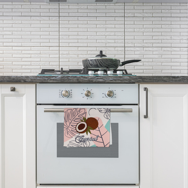 Coconut and Leaves Kitchen Towel - Poly Cotton - Lifestyle
