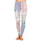 Coconut and Leaves Ladies Leggings - Front