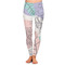 Coconut and Leaves Ladies Leggings - Extra Small (Personalized)
