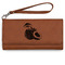 Coconut and Leaves Ladies Leatherette Wallet - Laser Engraved - Rawhide