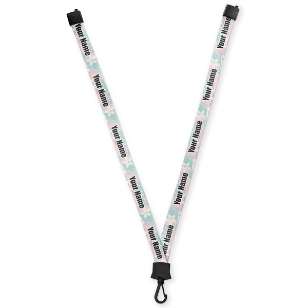 Custom Coconut and Leaves Lanyard (Personalized)