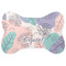 Coconut and Leaves Bone Shaped Dog Food Mat (Large) (Personalized)