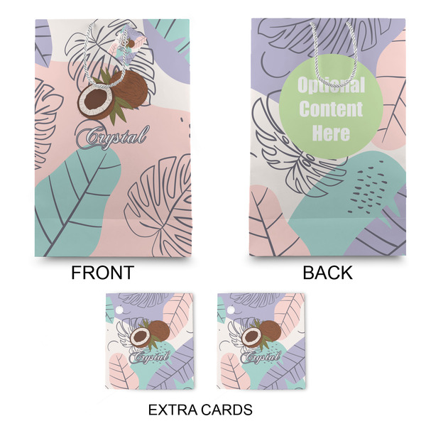 Coconut and Leaves Large Gift Bag - Approval