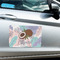 Coconut and Leaves Large Rectangle Car Magnets- In Context