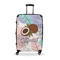 Coconut and Leaves Suitcase - 28" Large - Checked w/ Name or Text