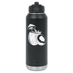 Coconut and Leaves Water Bottles - Laser Engraved - Front & Back