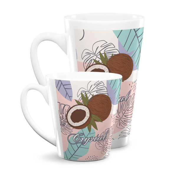 Coconut and Leaves Latte Mugs Main