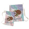 Coconut and Leaves Laundry Bag - Both Bags