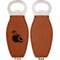 Coconut and Leaves Leather Bar Bottle Opener - Front and Back (single sided)