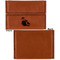 Coconut and Leaves Leather Business Card Holder Front Back Single Sided - Apvl