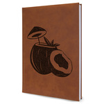Coconut and Leaves Leatherette Journal - Large - Single Sided
