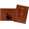 Coconut and Leaves Leatherette Wallet with Money Clip