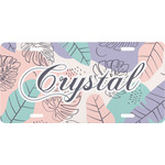 Coconut and Leaves Front License Plate (Personalized)