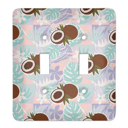Coconut and Leaves Light Switch Cover (2 Toggle Plate)
