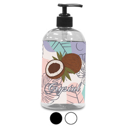Coconut and Leaves Plastic Soap / Lotion Dispenser (Personalized)