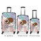 Coconut and Leaves Luggage Bags all sizes - With Handle