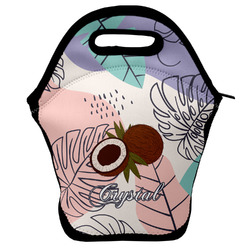 Coconut and Leaves Lunch Bag w/ Name or Text
