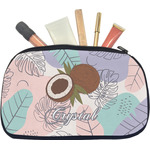 Coconut and Leaves Makeup / Cosmetic Bag - Medium w/ Name or Text