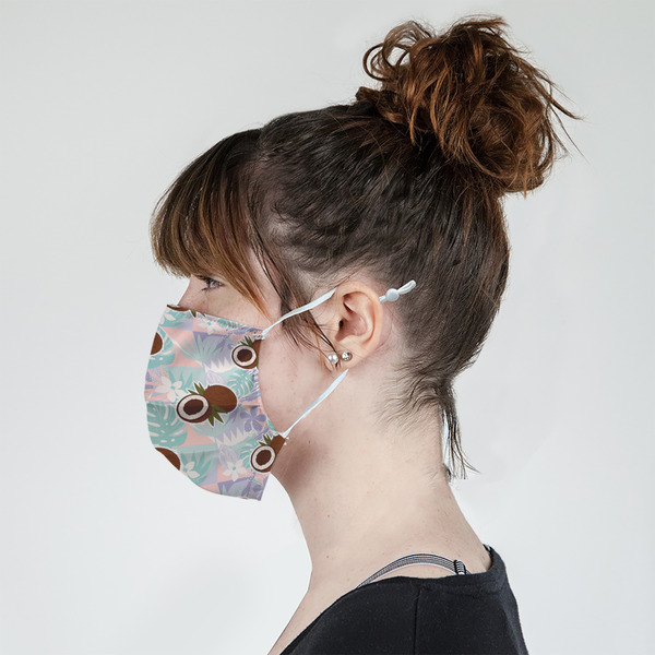 Coconut and Leaves Mask - Side View on Girl