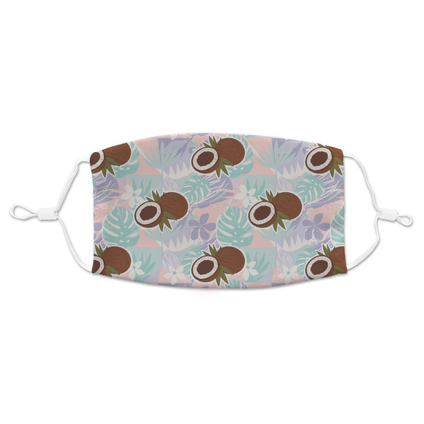 Custom Coconut and Leaves Adult Cloth Face Mask - Standard