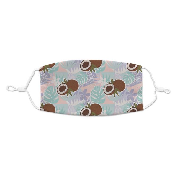 Custom Coconut and Leaves Kid's Cloth Face Mask - Standard