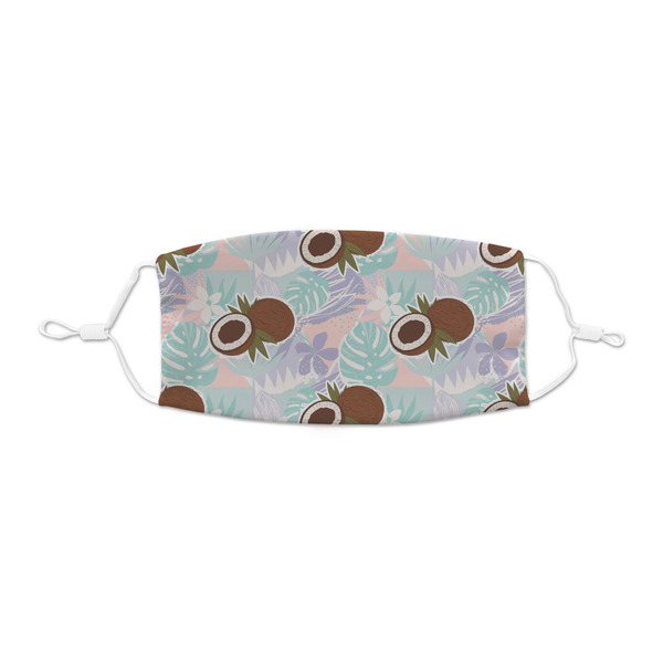 Custom Coconut and Leaves Kid's Cloth Face Mask - XSmall