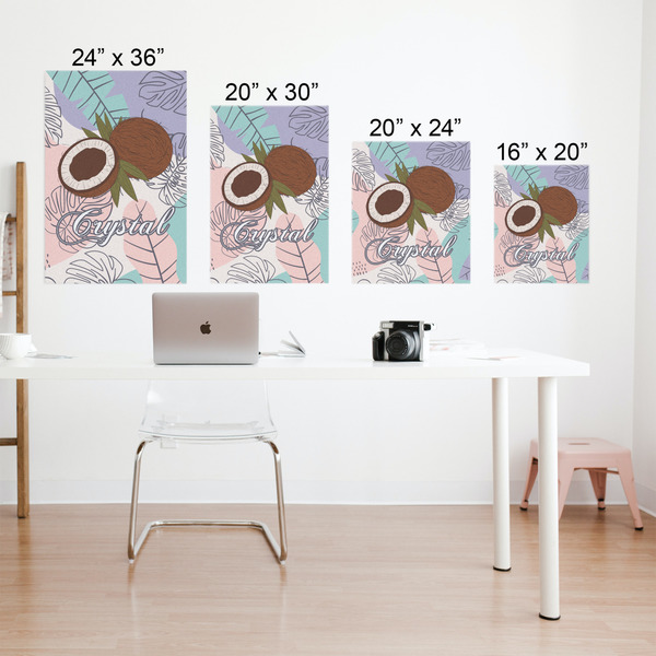 Coconut and Leaves Matte Poster - Sizes