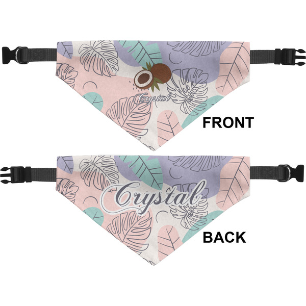 Coconut and Leaves Medium Dog Bandana Approval