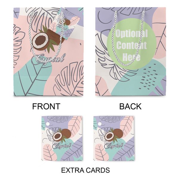 Coconut and Leaves Medium Gift Bag - Approval