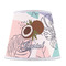 Coconut and Leaves Poly Film Empire Lampshade - Front View