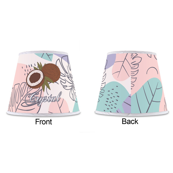 Coconut and Leaves Poly Film Empire Lampshade - Approval