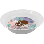 Coconut and Leaves Melamine Bowl - 12 oz (Personalized)