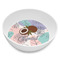 Coconut and Leaves Melamine Bowl - Side and center