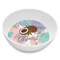 Coconut and Leaves Melamine Bowl - 8 oz (Personalized)