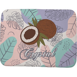 Coconut and Leaves Memory Foam Bath Mat - 48"x36" w/ Name or Text