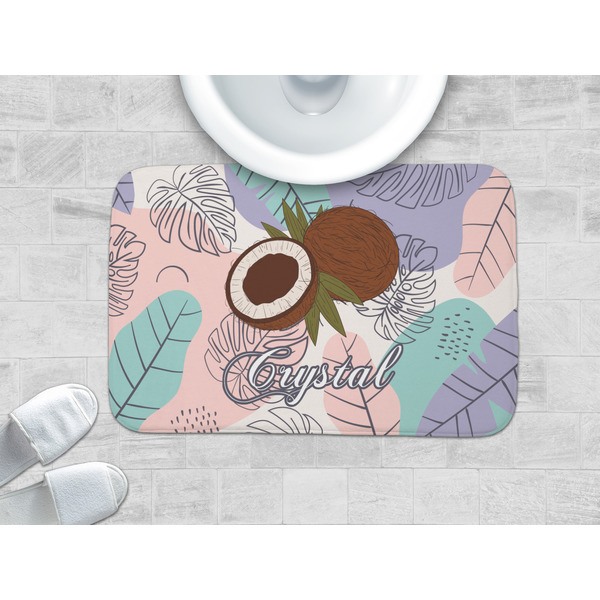 Coconut and Leaves Memory Foam Bath Mat - LIFESTYLE 34x21